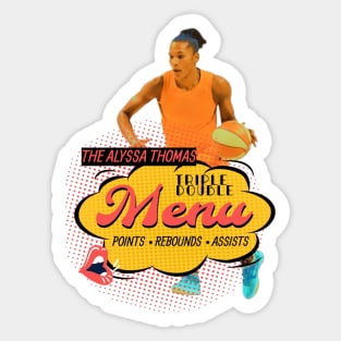 AT triple double menu Sticker